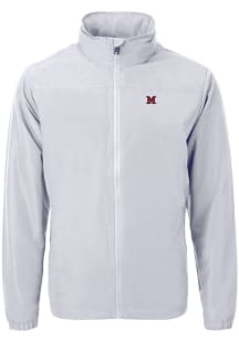 Cutter and Buck Miami RedHawks Mens Grey Charter Eco Light Weight Jacket