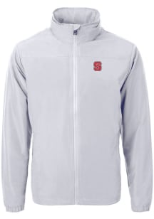 Cutter and Buck NC State Wolfpack Mens Grey Charter Eco Light Weight Jacket