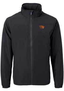 Cutter and Buck Oregon State Beavers Mens Black Charter Eco Light Weight Jacket