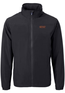 Cutter and Buck Pacific Tigers Mens Black Charter Eco Light Weight Jacket