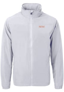Cutter and Buck Pacific Tigers Mens Grey Charter Eco Light Weight Jacket