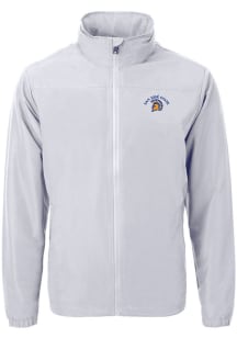 Cutter and Buck San Jose State Spartans Mens Grey Charter Eco Light Weight Jacket