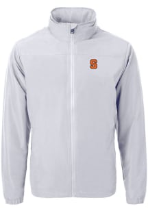 Cutter and Buck Syracuse Orange Mens Grey Charter Eco Light Weight Jacket