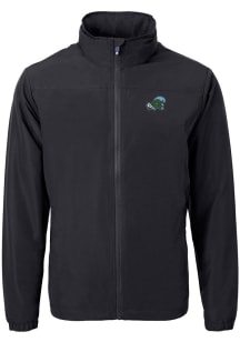 Cutter and Buck Tulane Green Wave Mens Black Charter Eco Light Weight Jacket