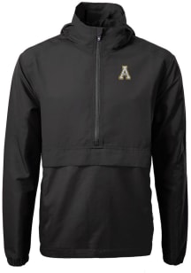 Cutter and Buck Appalachian State Mountaineers Mens Black Charter Eco Pullover Jackets