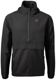 Cutter and Buck Colorado Buffaloes Mens Black Charter Eco Pullover Jackets