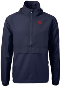 Cutter and Buck Dayton Flyers Mens Navy Blue Charter Eco Pullover Jackets