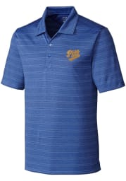 Cutter and Buck Pitt Panthers Mens Blue Interbay Short Sleeve Polo