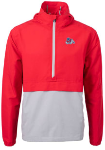 Cutter and Buck Fresno State Bulldogs Mens Red Charter Eco Pullover Jackets