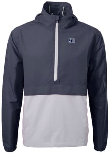 Cutter and Buck Jackson State Tigers Mens Navy Blue Charter Eco Pullover Jackets