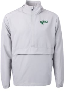 Cutter and Buck North Texas Mean Green Mens Grey Charter Eco Pullover Jackets