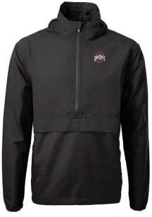 Cutter and Buck Ohio State Buckeyes Mens Black Charter Eco Pullover Jackets