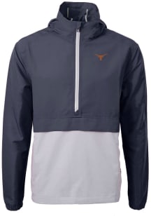 Cutter and Buck Texas Longhorns Mens Navy Blue Charter Eco Pullover Jackets