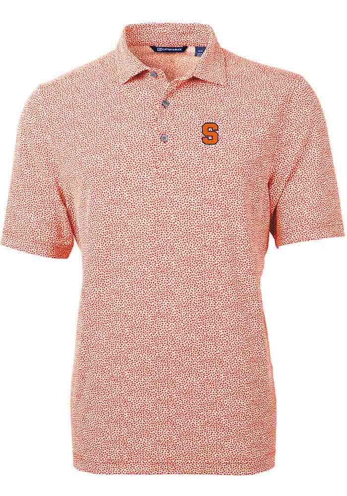 BRIEFING - BRIEFING MENS EARTH POLO CR/オレンジM Cutter and Buck Syracuse Orange Mens Virtue Eco Pique