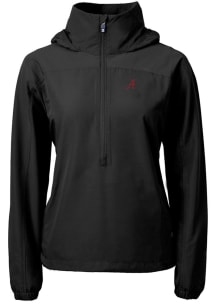 Cutter and Buck Alabama Crimson Tide Womens Black Charter Eco Long Sleeve Pullover