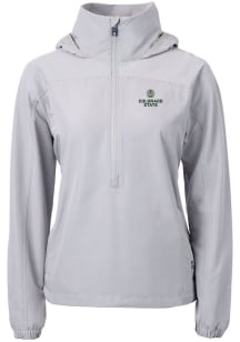 Cutter and Buck Colorado State Rams Womens Grey Charter Eco Long Sleeve Pullover