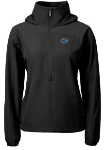 Cutter and Buck Florida Gators Womens Black Charter Eco Long Sleeve Pullover