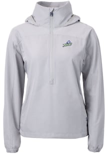 Cutter and Buck Florida Gulf Coast Eagles Womens Grey Charter Eco Long Sleeve Pullover