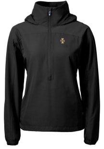 Cutter and Buck Idaho Vandals Womens Black Charter Eco Long Sleeve Pullover