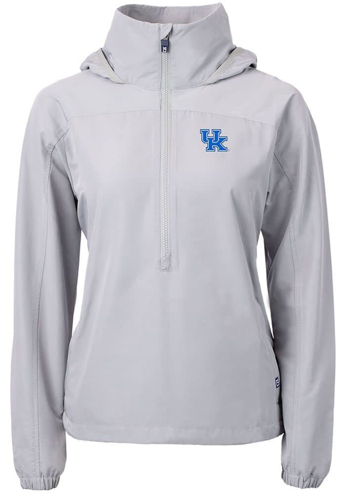 Cutter and Buck Kentucky Wildcats Womens Charter Eco Long Sleeve Pullover