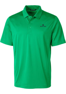 Cutter and Buck Notre Dame Fighting Irish Mens Green Prospect Short Sleeve Polo