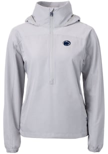 Cutter and Buck Penn State Nittany Lions Womens Grey Charter Eco Long Sleeve Pullover