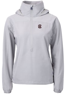 Cutter and Buck South Carolina Gamecocks Womens Grey Charter Eco Long Sleeve Pullover