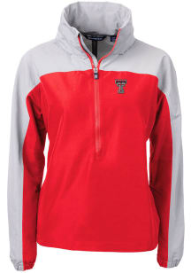 Cutter and Buck Texas Tech Red Raiders Womens Red Charter Eco Long Sleeve Pullover