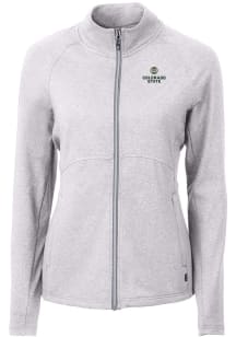 Cutter and Buck Colorado State Rams Womens Grey Adapt Eco Knit Light Weight Jacket