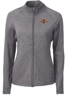 Cutter and Buck Iowa State Cyclones Womens Black Adapt Eco Knit Light Weight Jacket