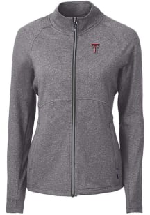 Cutter and Buck Texas Tech Red Raiders Womens Black Adapt Eco Knit Light Weight Jacket