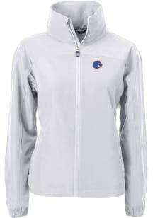 Cutter and Buck Boise State Broncos Womens Grey Charter Eco Light Weight Jacket