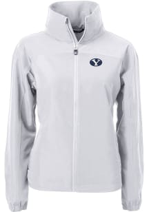 Cutter and Buck BYU Cougars Womens Grey Charter Eco Light Weight Jacket