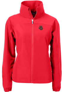 Cutter and Buck Cornell Big Red Womens Red Charter Eco Light Weight Jacket