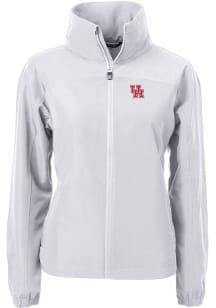 Cutter and Buck Houston Cougars Womens Grey Charter Eco Light Weight Jacket