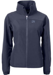 Cutter and Buck Jackson State Tigers Womens Navy Blue Charter Eco Light Weight Jacket