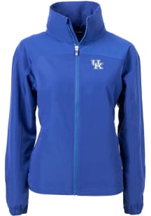 Cutter and Buck Kentucky Wildcats Womens Blue Charter Eco Light Weight Jacket