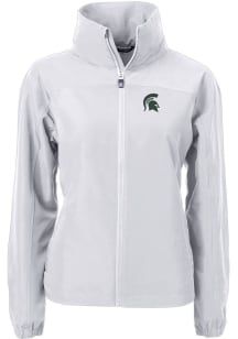 Cutter and Buck Michigan State Spartans Womens Grey Charter Eco Light Weight Jacket
