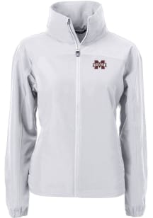 Cutter and Buck Mississippi State Bulldogs Womens Grey Charter Eco Light Weight Jacket