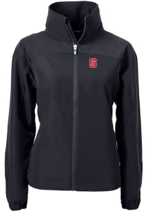 Cutter and Buck NC State Wolfpack Womens Black Charter Eco Light Weight Jacket