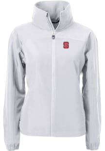 Cutter and Buck NC State Wolfpack Womens Grey Charter Eco Light Weight Jacket