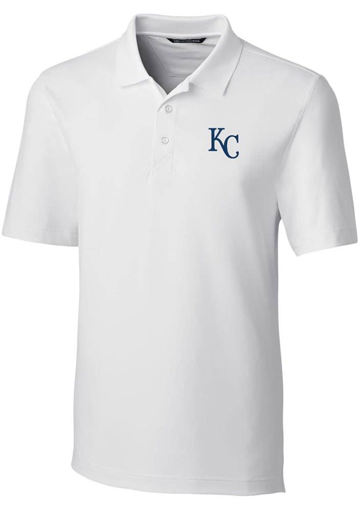 Kansas City Royals Cutter & Buck Women's City Connect DryTec Forge Stretch  Polo - White