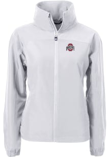 Cutter and Buck Ohio State Buckeyes Womens Grey Charter Eco Light Weight Jacket