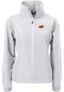 Cutter and Buck Oklahoma State Cowboys Womens Grey Charter Eco Light Weight Jacket
