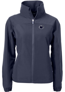 Cutter and Buck Penn State Nittany Lions Womens Navy Blue Charter Eco Light Weight Jacket