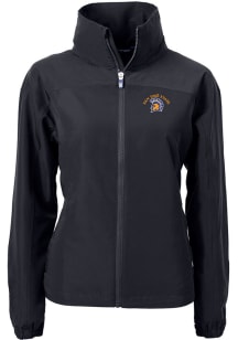 Cutter and Buck San Jose State Spartans Womens Black Charter Eco Light Weight Jacket