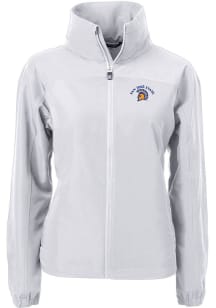 Cutter and Buck San Jose State Spartans Womens Grey Charter Eco Light Weight Jacket