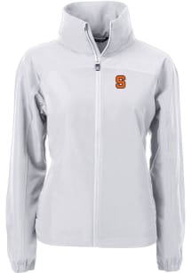 Cutter and Buck Syracuse Orange Womens Grey Charter Eco Light Weight Jacket