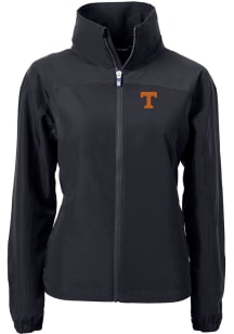 Cutter and Buck Tennessee Volunteers Womens Black Charter Eco Light Weight Jacket