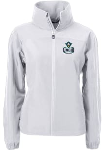 Cutter and Buck UNCW Seahawks Womens Grey Charter Eco Light Weight Jacket